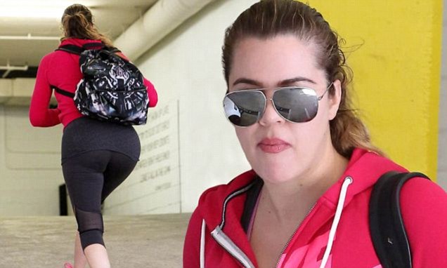 Khole Kardashian’s Dairy Rich Derriere in Gym Gear