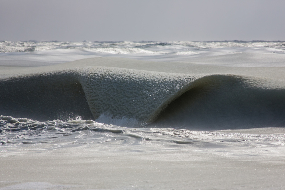 Frozen Waves Found at The Coast of Nantucket