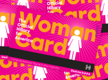 Hillary Clinton’s Pink Women Cards for women donors participating in her campaign
