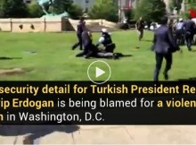 Beastly Attack during visit of Turkish President to the United States