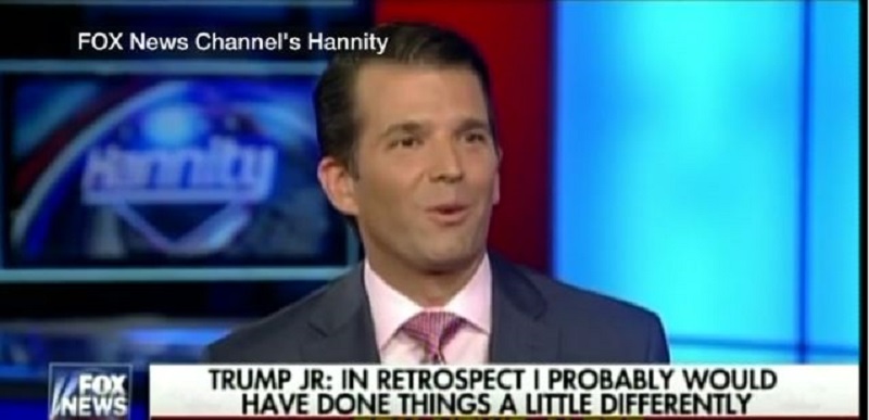 Trump Jr Disclosed his Meeting with Russian Lawyer on Fox News
