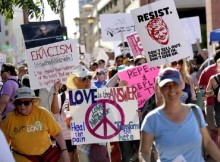 Protest in Phoenix during the Speech of Donald Trump