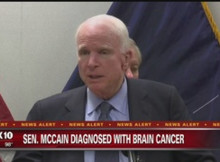 U.S Senator John McCain Admitted in the Hospital for Brain Cancer Treatment