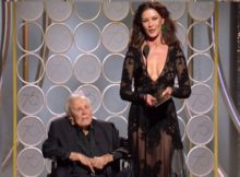 Golden Globes Award Ceremony and Appearance of Kirk Douglas & Zeta-Jones Together