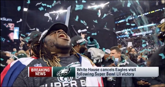 Philadelphia Eagles’ visit to the White House cancelled