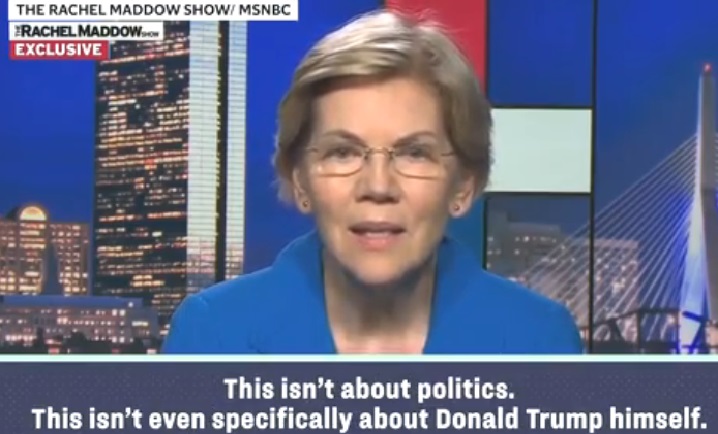 Elizabeth Warren is the 1st 2020 candidate called impeachment against Trump