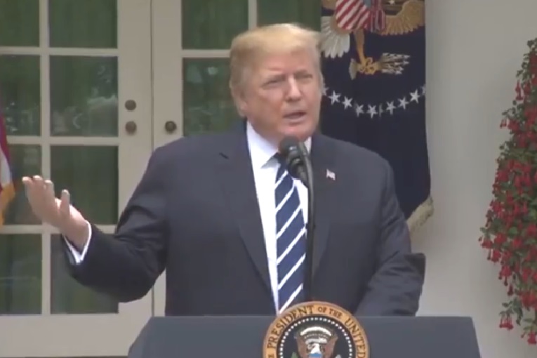 Trump's 5 minutes Press Conference at the Rose Garden