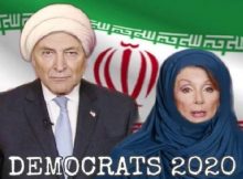 An image showing Nancy Pelosi & Chuck Schumer in Muslim Dress retweeted by Trump