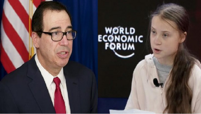 Steven Mnuchin followed Trump and criticized Greta Thunberg over Climate Change