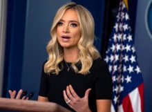 White House press secretary Kayleigh McEnany admired Trump