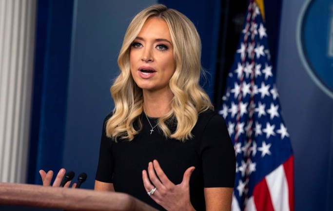 White House press secretary Kayleigh McEnany admired Trump