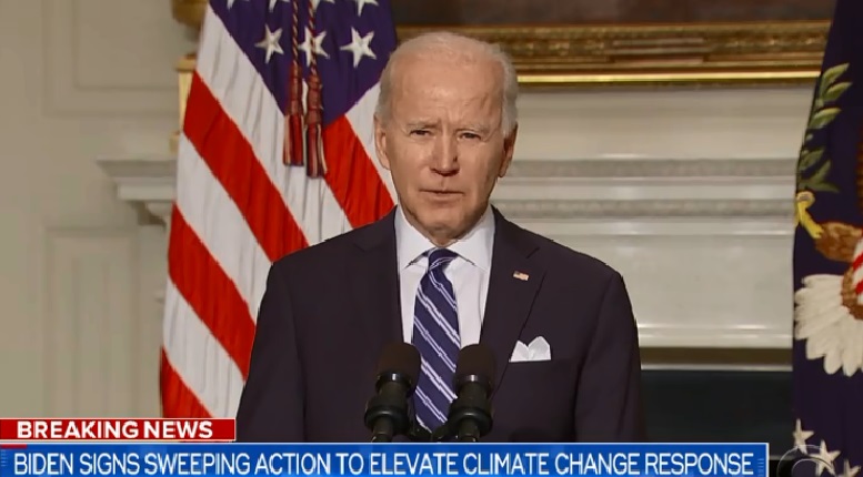 President Joe Biden signed Executive Order to combat Climate Change crisis