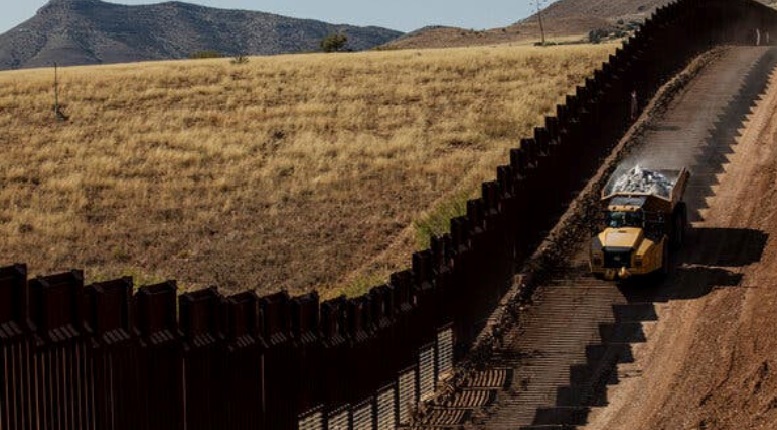 US President immediately stopped all Wall Construction work at the US Border