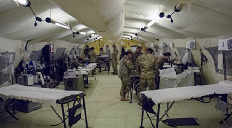 US Military joined civilian nurses in hospitals to fight against COVID-19