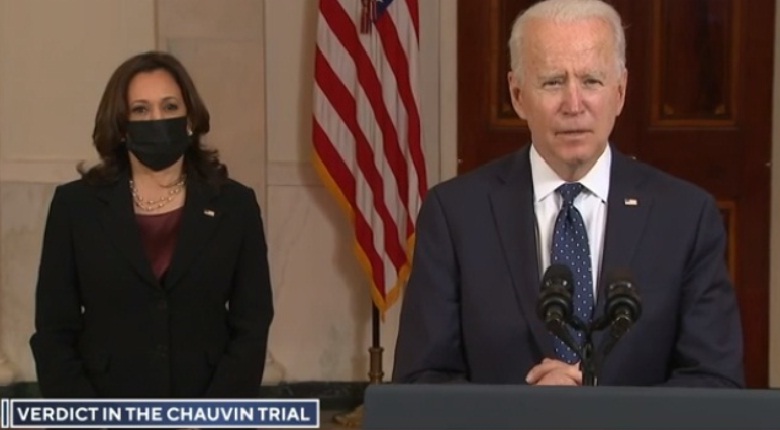 President Joe Biden says “Today's verdict is a step forward toward justice in America”