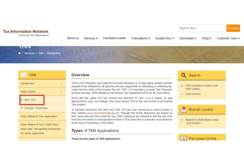 TAN Registration Number