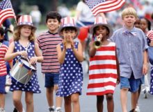 Americans Wear Red, Blue, & White on the 4th of July the Independence Day