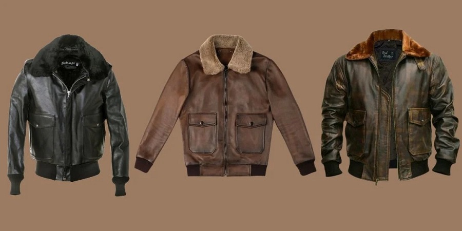 Bomber Leather Jacket For Men